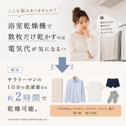 ポータブル衣類乾燥機